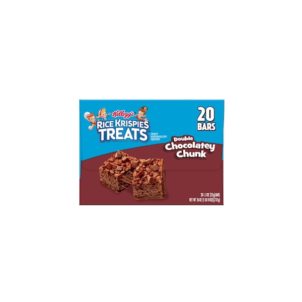 Kelloggs Double Chocolate Chunk Rice Krispie Treats Paquete de 1.3 oz, PK80 - 3800026847