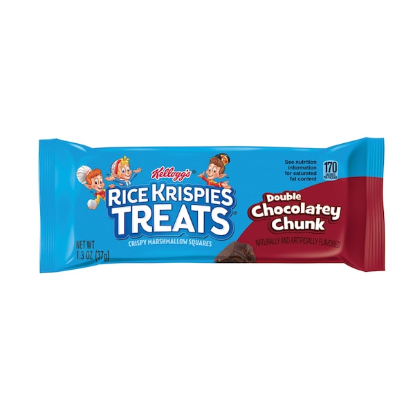 Kelloggs Double Chocolate Chunk Rice Krispie Treats Paquete de 1.3 oz, PK80 - 3800026847