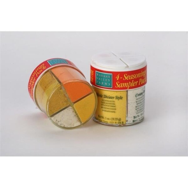 Wabash Valley Farms - Paquete Muestrario de 4 Condimentos para Palomitas de Maíz - 77800