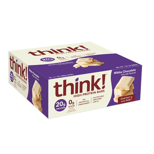 ThinkThin Protein Bar, Chocolate Blanco, PK120 - 1074613