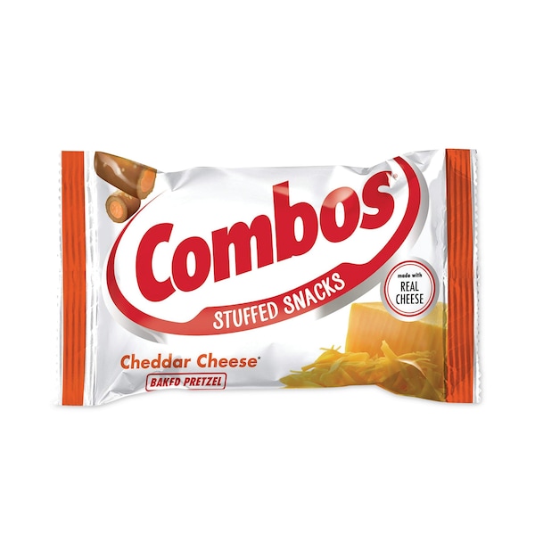 Bocadillos horneados Combos, bolsa de 18 oz, Pretzel de queso cheddar, PK18, 18PK - 551138