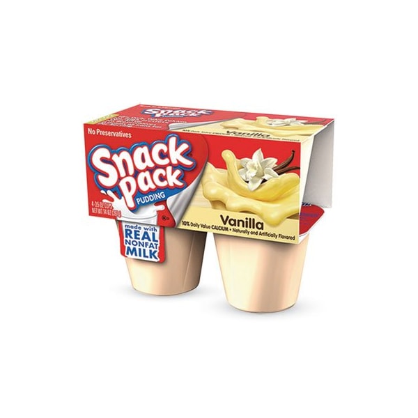 Tazas de pudín Conagra Foods, Vainilla, Taza de 3.5 Oz, 48/cartón, PK48 - HUN55419