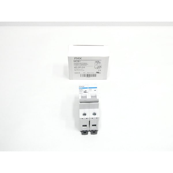 Fmx 2P 3A AMP 480V-AC MINIATURE CIRCUIT BREAKER - MCB1 4D-2P-D3