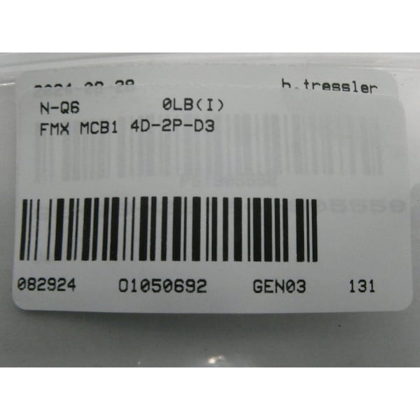 Fmx 2P 3A AMP 480V-AC MINIATURE CIRCUIT BREAKER - MCB1 4D-2P-D3