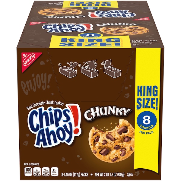 ¡Chips Ahoy! Chips Ahoy Tamaño Gigante Chips Ahoy 4.15 oz., PK128 - 05085