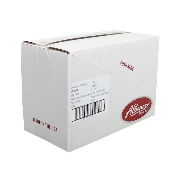 Los Mejores Gusanos Gomosos Ácidos Mini Neon Albanese del Mundo, Bolsa de 8 oz, Paquete de 6 - 53384.