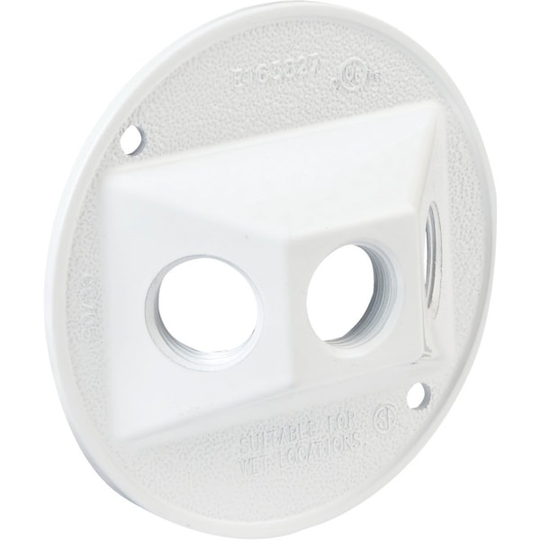Bell Electrical Box Cover, Die-Cast Aluminum, Lampholder/Cluster Cover - 5197-1