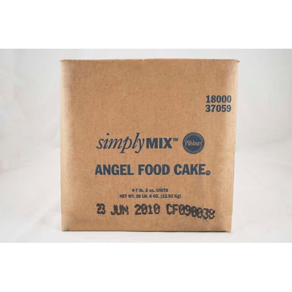 Mezcla para pastel Pillsbury Simplymix Angel Food de 114 oz. para hornear, paquete de 4 - 18000-37059.