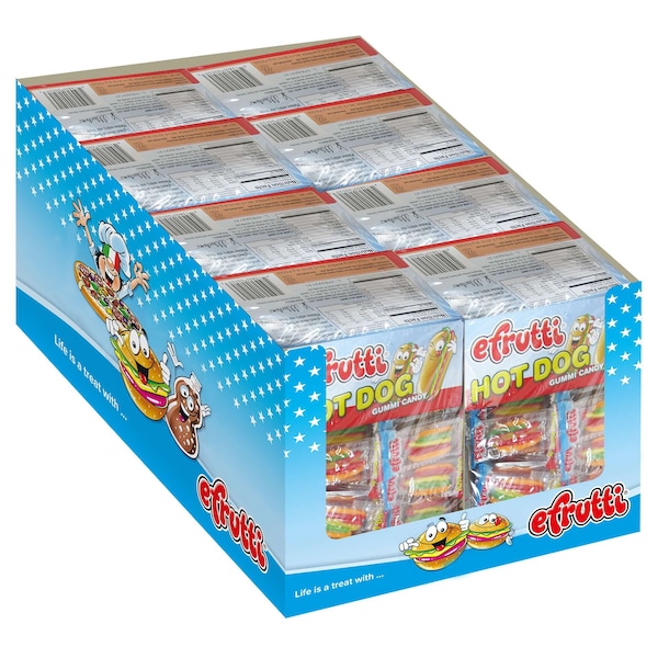 Efrutti Efrutti Gummi Hot Dog .32 oz. Paquete, PK480 - 5051