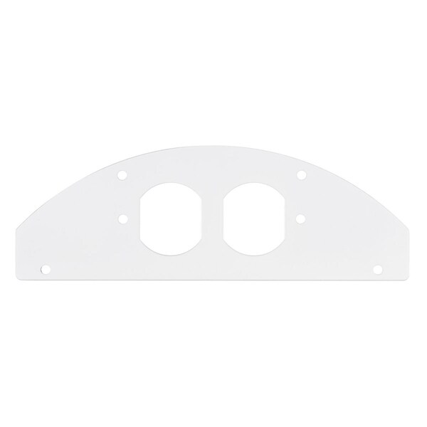 Hubbell Wiring Device-Kellems Recessed 10" Series, Sub Plate, Full Perimeter, (1) Duplex Opening - S1R10PSPI
