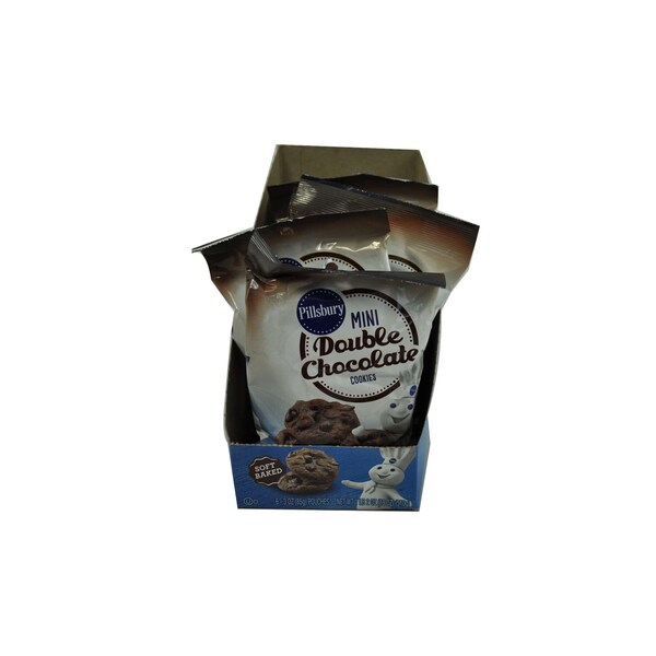 Galletas Mini Suaves Horneadas Doble Chocolate Pillsbury Pillsbury 18 oz., Paquete con 9 unidades - 18000-49546