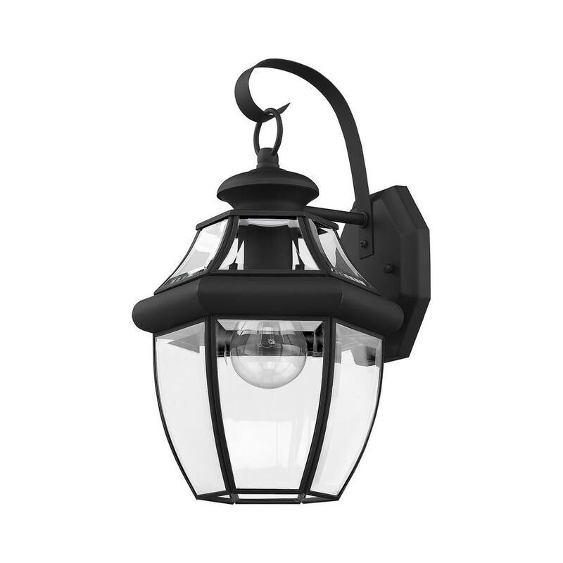Lámpara de pared para exteriores AVIANCE LIGHTING Aston 1 Light en color negro - HD00612
