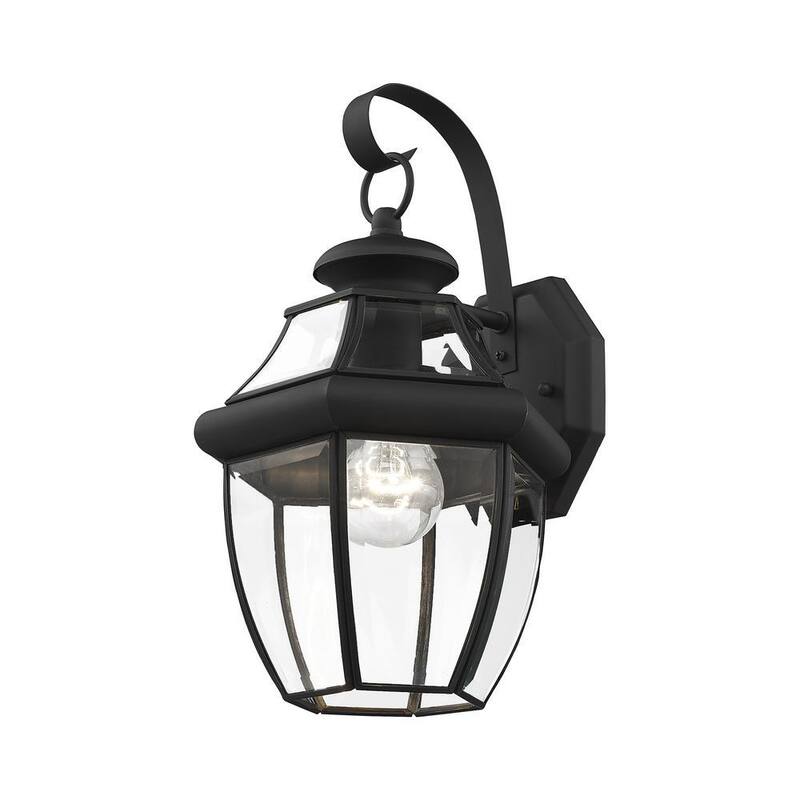 Lámpara de pared para exteriores AVIANCE LIGHTING Aston 1 Light en color negro - HD00612