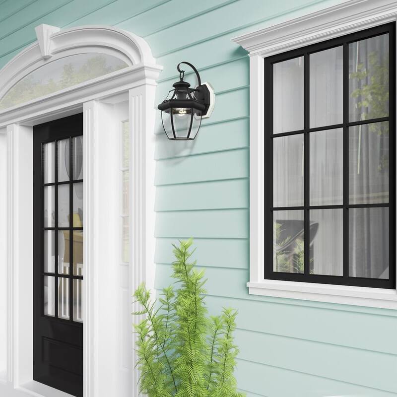 Lámpara de pared para exteriores AVIANCE LIGHTING Aston 1 Light en color negro - HD00612