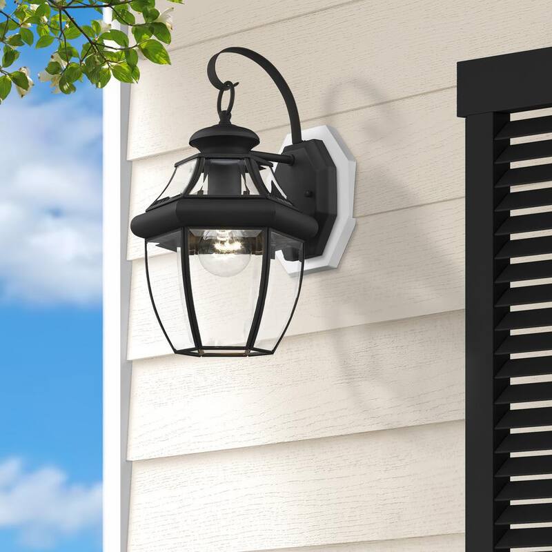 Lámpara de pared para exteriores AVIANCE LIGHTING Aston 1 Light en color negro - HD00612