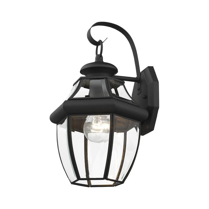 Lámpara de pared para exteriores AVIANCE LIGHTING Aston 1 Light en color negro - HD00612