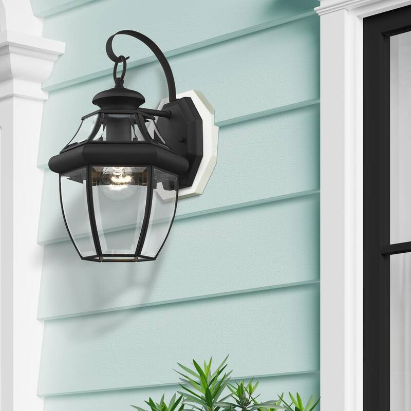Lámpara de pared para exteriores AVIANCE LIGHTING Aston 1 Light en color negro - HD00612