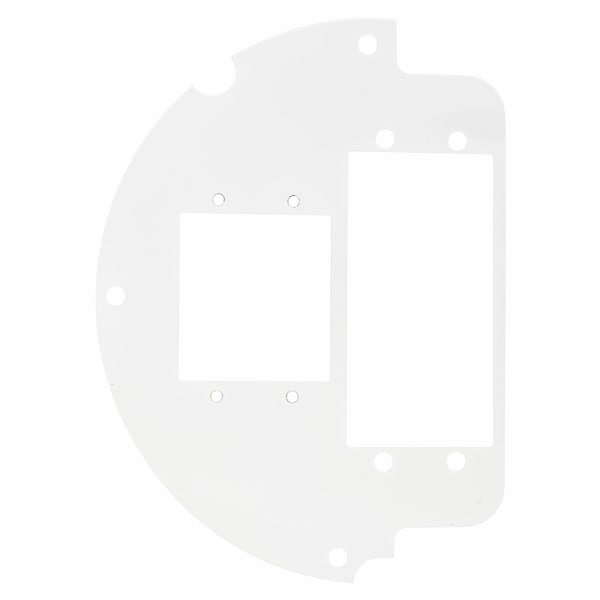 Hubbell Wiring Device-Kellems Recessed 6" Series, Sub Plate, 50% Left Side, (1) Style Line® Decorator Opening, (2) 1.5-Unit iSTATION Opening - S1R6SPU