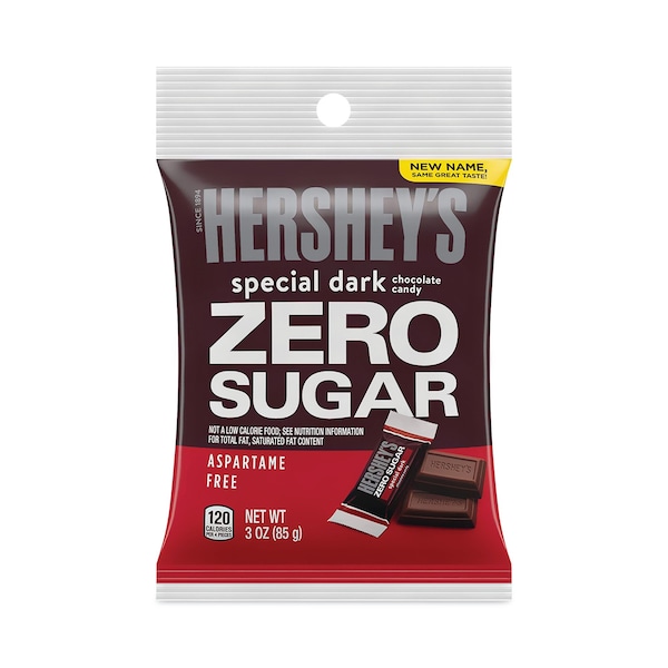 Hersheys Miniatures Chocolate Especial Oscuro sin Azúcar, Bolsa de 3 oz, PK12, 12PK - 27021