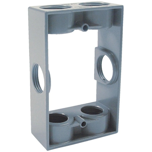 Bell 6-Outlet 3/4 In. NPT Die-Cast Aluminum Weatherproof Outdoor Box Extension Adapter - 5405-0
