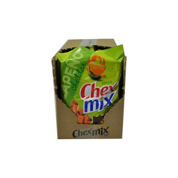 Mezcla de botanas Chex Mix Jalapeño Cheddar 3.75 oz., Paquete de 8 - 16000-14856