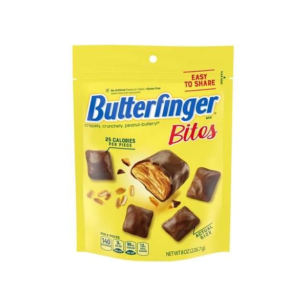 Bolsa de piezas de Butterfinger de Nestle de 8 oz., paquete de 12 - 00099900100439U