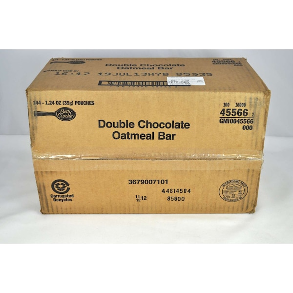 Barra de avena de chocolate doble envuelta individualmente Betty Crocker de 1.24 oz., PK144 - 16000-45566