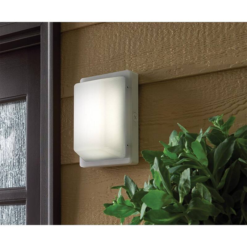 Luz LED blanca ETi de 9 pulgadas para exteriores, resistente a impactos, con 3 opciones de temperatura de color, resistente a la intemperie y al óxido, con un aumento de 600 a 1200 lúmenes - 504091120