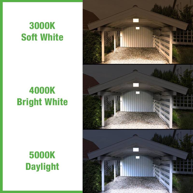 Luz LED blanca ETi de 9 pulgadas para exteriores, resistente a impactos, con 3 opciones de temperatura de color, resistente a la intemperie y al óxido, con un aumento de 600 a 1200 lúmenes - 504091120