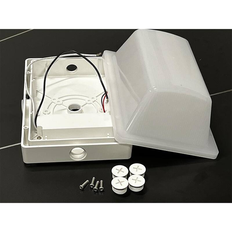 Luz LED blanca ETi de 9 pulgadas para exteriores, resistente a impactos, con 3 opciones de temperatura de color, resistente a la intemperie y al óxido, con un aumento de 600 a 1200 lúmenes - 504091120