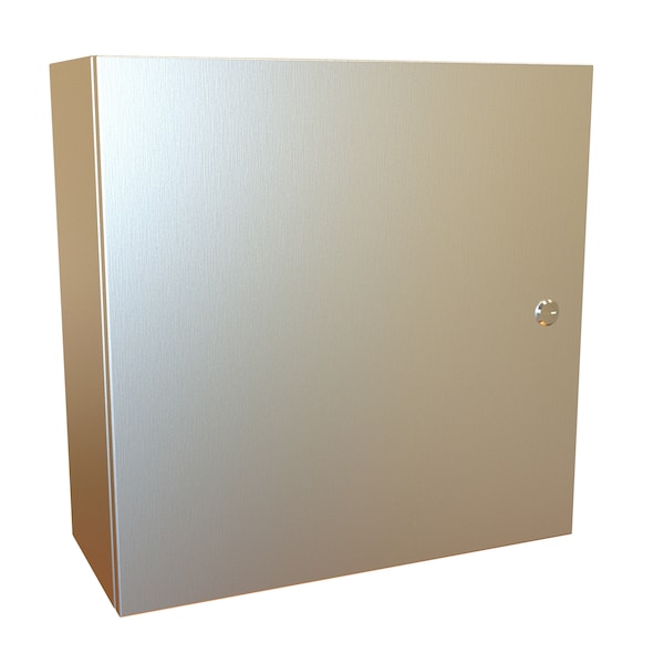 Hammond 316 Stainless Steel Electrical Enclosures, 20 in H, 8 in D, 20 in W, NEMA 4X, Hinged - EN4SD20208S16