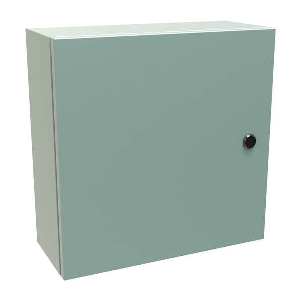 Hammond Steel Electrical Enclosures, 16 in H, 6 in D, 16 in W, NEMA 4, Hinged - EN4SD16166GY