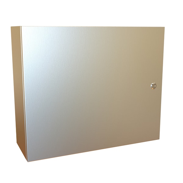 Hammond 304 Stainless Steel Electrical Enclosures, 20 in H, 8 in D, 24 in W, NEMA 4X, Hinged - EN4SD20248SS