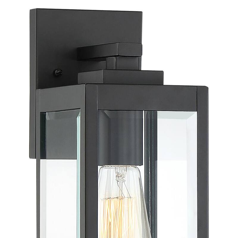 Lámpara de pared al aire libre Quoizel Westover de 1 luz en color negro tierra - WVR8405EK