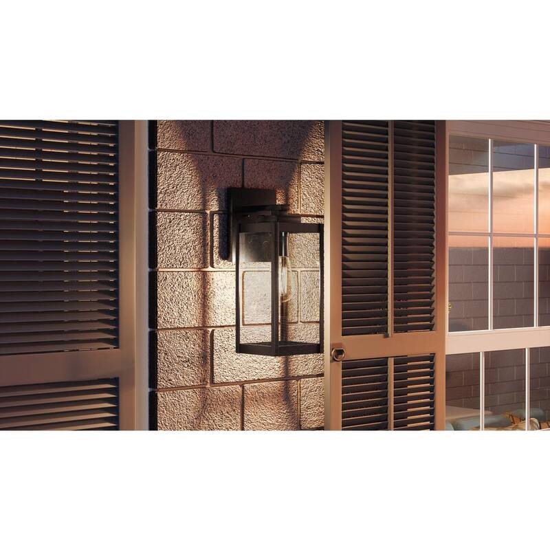 Lámpara de pared al aire libre Quoizel Westover de 1 luz en color negro tierra - WVR8405EK