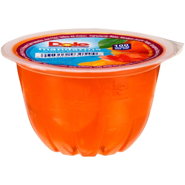 Dole Mandarinas en Gel de Naranja 4.3 oz. Tazón de Plástico, Paquete de 36 - 03054