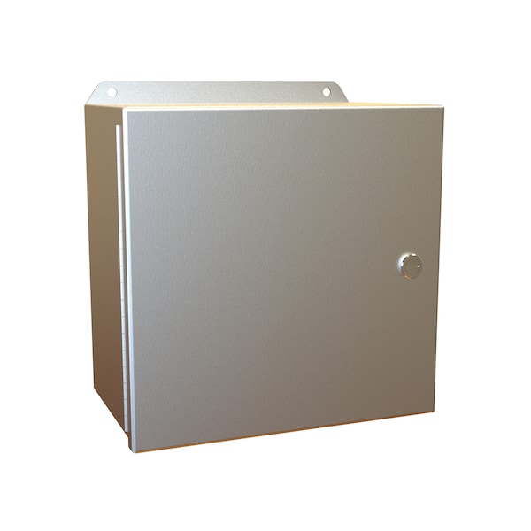 Hammond Aluminum Electrical Enclosures, 10 in H, 6 in D, 10 in W, NEMA 4X, Hinged - EJ10106AL