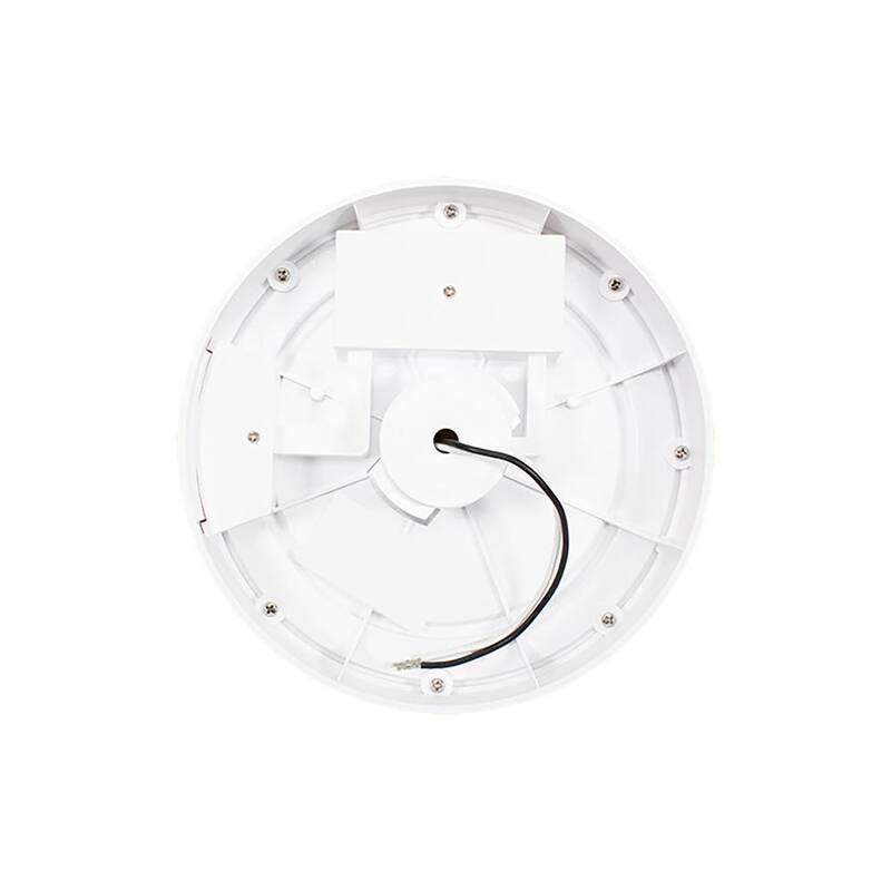ETi 8.5 pulgadas de Luz empotrada de techo para exteriores LED redonda blanca con 3 opciones de temperatura de color, resistente a la intemperie y al óxido, 800 lúmenes - 504081020