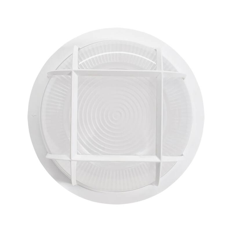 ETi 8.5 pulgadas de Luz empotrada de techo para exteriores LED redonda blanca con 3 opciones de temperatura de color, resistente a la intemperie y al óxido, 800 lúmenes - 504081020