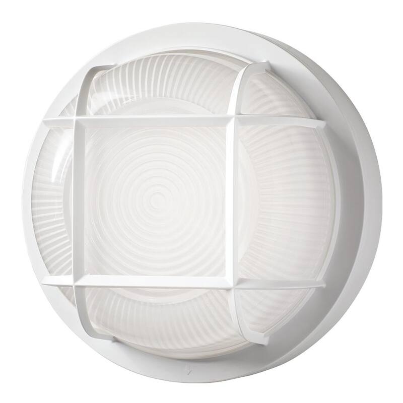 ETi 8.5 pulgadas de Luz empotrada de techo para exteriores LED redonda blanca con 3 opciones de temperatura de color, resistente a la intemperie y al óxido, 800 lúmenes - 504081020