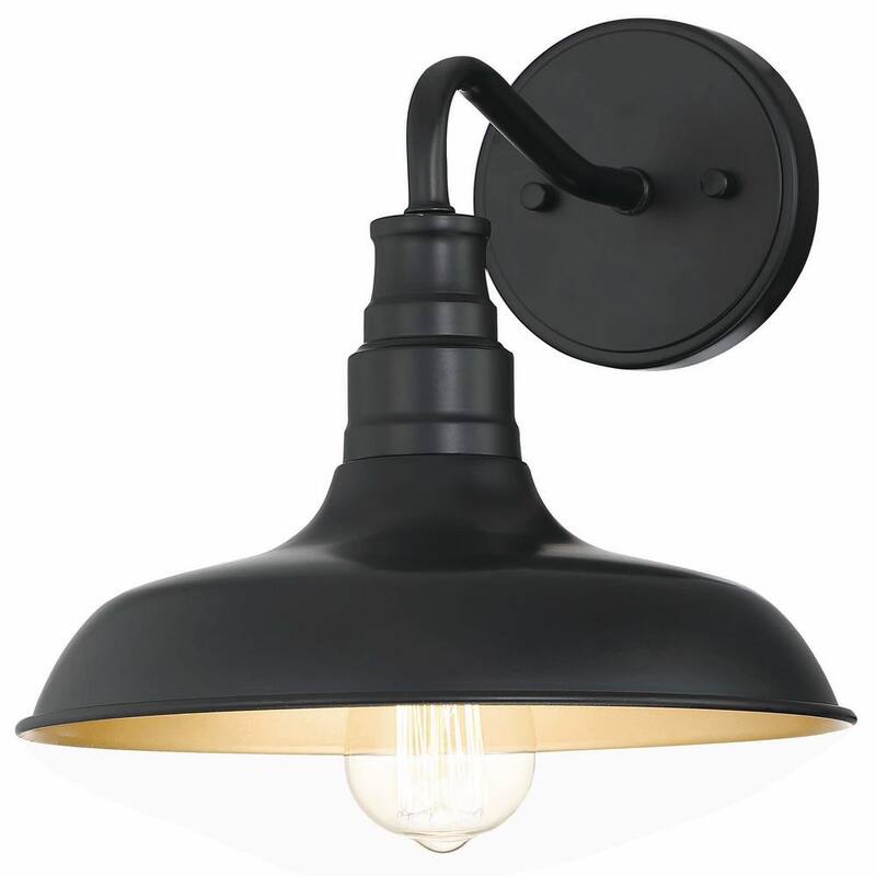 Uixe 1-Luz Bronce Oscuro Aplique de Luz de Granero para Exterior (Paquete de 2) - SSIDL81682