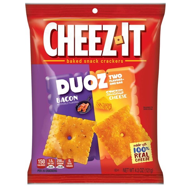 Cheez-It Galletas de Queso con Bacon y Cheddar de 4.3 oz, paquete de 6 - 2410011089