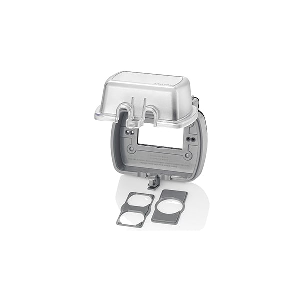 Leviton Electrical Box Cover, 1 Gang, Polycarbonate, GFCI Receptacle Cover - 5981-UCL