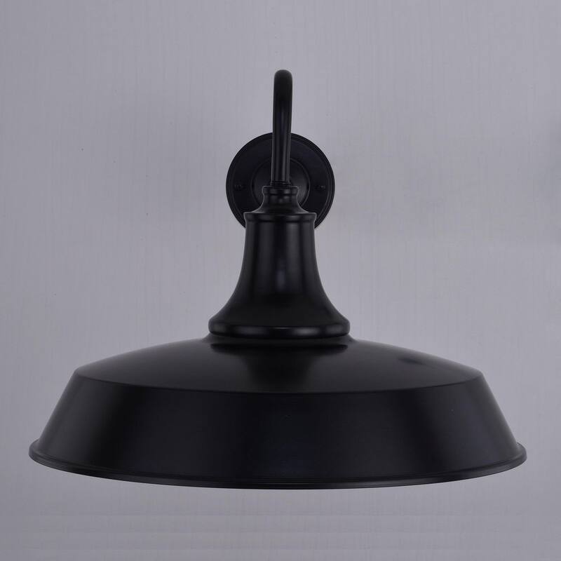 VAXCEL Dorado - Linterna de Granero de Pared Exterior con Luz al Amanecer y al Atardecer de Bronce 1-Luz Dark Sky - T0572