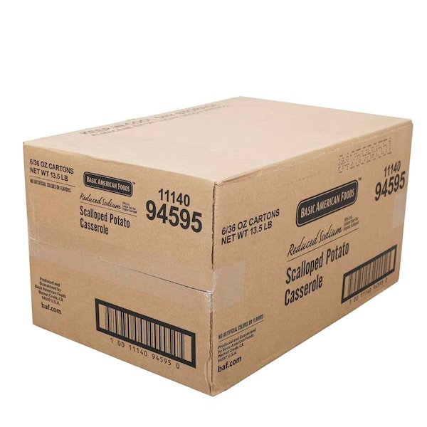 Cazuela clásica Baf de papas escalopadas con menor contenido de sodio, kit de cazuela de papas de 2.25 libras, paquete de 6 - 94595