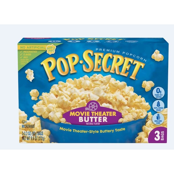 Palomitas de mantequilla de cine Pop Secret 9.6 oz., paquete de 6 - 112465