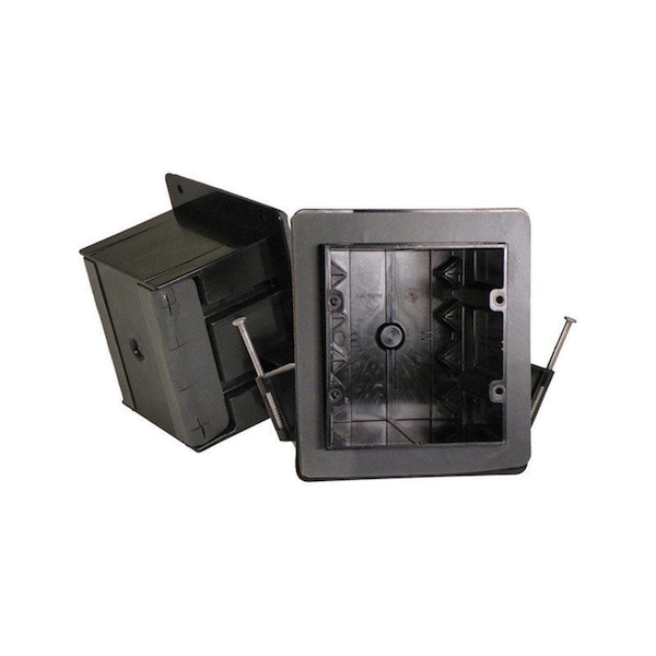 Keen Electrical Box, 36 cu in, Vapor Proof Box Type, 2 Gangs, PVC, Square Shape - KE881884