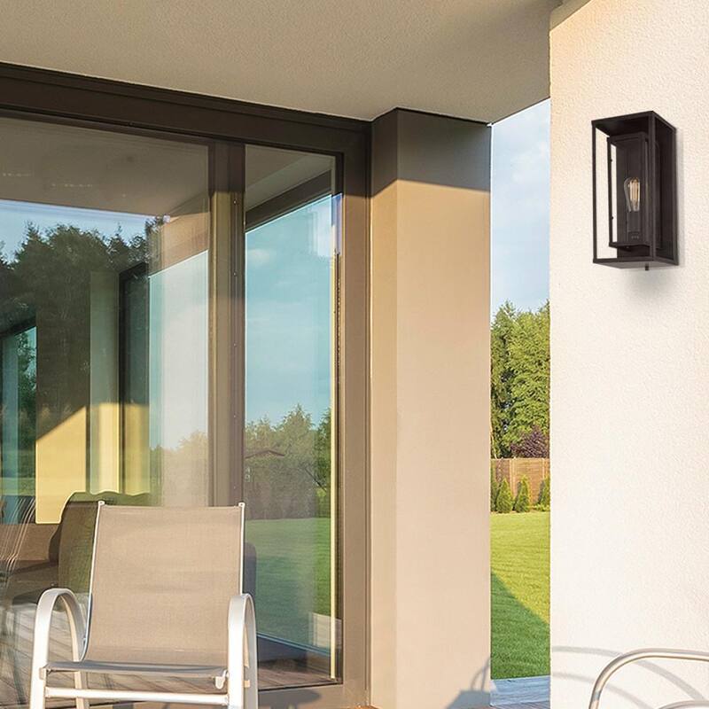 Globe Electric Montague Bronce Oscuro Rústico para exteriores 1-Luz Aplique de Pared - 44307