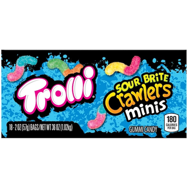 Trolli Trolli Gusanos Brillantes Agrios Mini de 2 oz., paq. de 144 - 11099