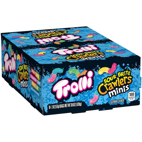 Trolli Trolli Gusanos Brillantes Agrios Mini de 2 oz., paq. de 144 - 11099